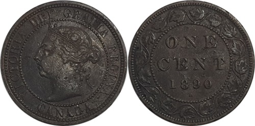캐나다 1890년(H) 1 센트