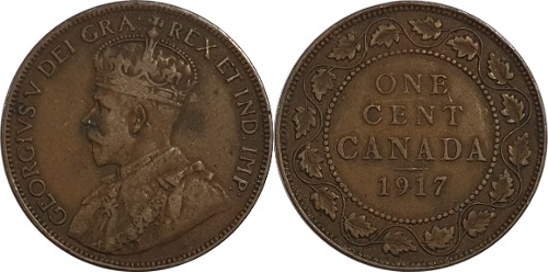 캐나다 1917년 1 센트