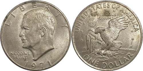 미국 1971년(D) 아이젠하워 1 달러