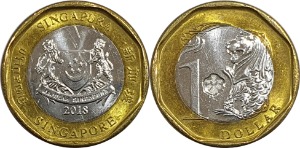 싱가포르 2018년 1 달러
