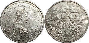 캐나다 1984년 1 달러(기념주화)