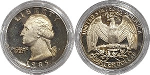 미국 1985년(S) 쿼터달러 - 미사용(프루프)