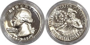 미국 1976년(S) 쿼터달러(미국 독립 200주년 기념) - 미사용(프루프)