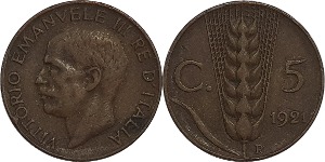 이탈리아 1921년 5 Centesimi