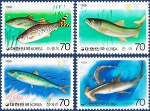 단편 - 1986년 어류시리즈 2집 4종