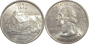 미국 주성립50주년 기념 쿼터달러 - 아이오와(2004년, P)