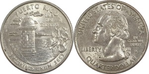 미국 주성립50주년 기념 쿼터달러 - 푸에르토리코(2009년, D)