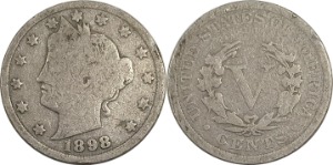 미국 1898년 리버티 니켈 5 센트
