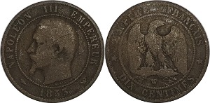 프랑스 1853년(W : 릴) 10 상팀