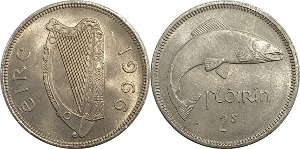 아일랜드 1966년 2 Shillings