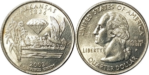 미국 주성립50주년 기념 쿼터달러 - 아칸소(2003년, P)