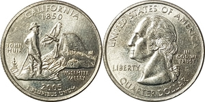 미국 주성립50주년 기념 쿼터달러 - 캘리포니아(2005년, D)